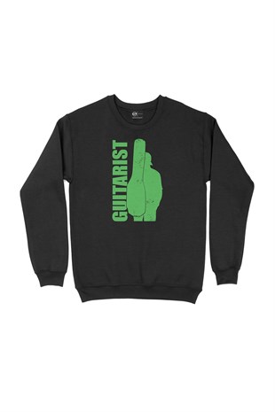 Guitarist Siyah Sweatshirt