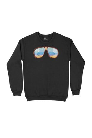 Güneş Gözlüğü Siyah Sweatshirt