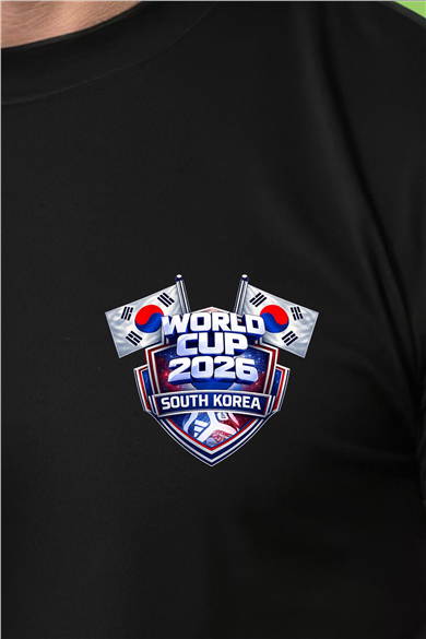 Güney Kore Dünya Kupası 2026 Siyah Tişört