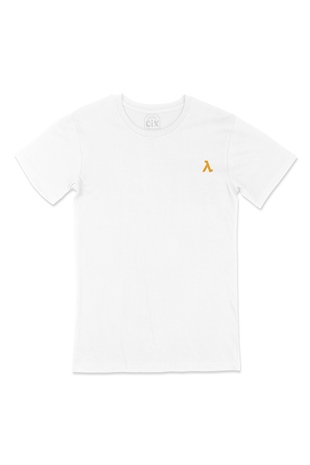 Half Life Cep Logolu Cep Logo Tasarımlı Beyaz Tişört
