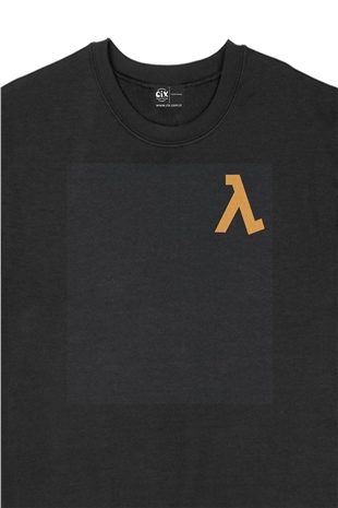 Half Life Cep Logolu Siyah Sweatshirt