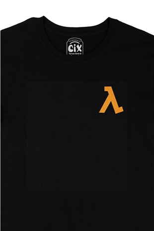 Half Life Cep Logolu Siyah Tişört