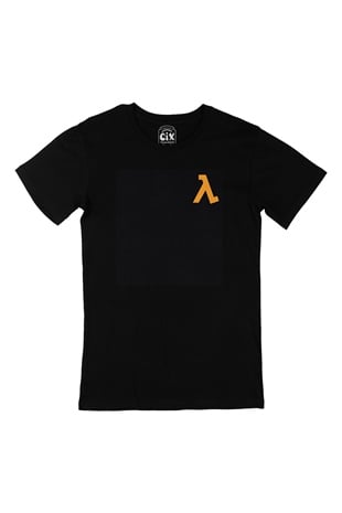 Half Life Cep Logolu Siyah Tişört