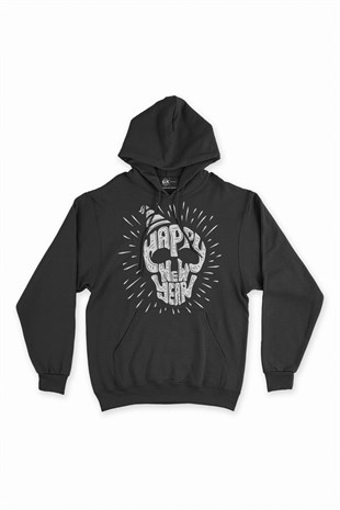 Happy New Year Yeni Yıl Kapşonlu Sweatshirt Hoodie