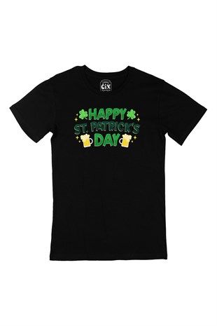 Happy St Patricks Day Siyah Tişört