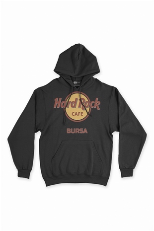 Hard Rock Cafe Bursa Siyah Sweatshirt Hoodie