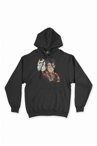 Harry Potter Hedwig Siyah Sweatshirt Hoodie