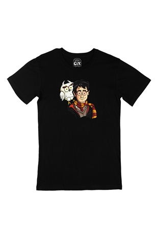 Harry Potter Hedwig Siyah Tişört