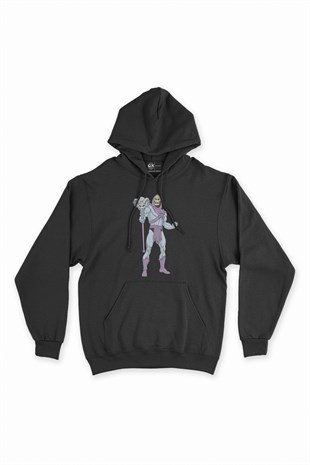 He-Man İskeletor Siyah Kapşonlu Sweatshirt Hoodie