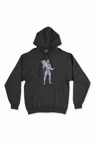 He-Man İskeletor Siyah Kapşonlu Sweatshirt Hoodie