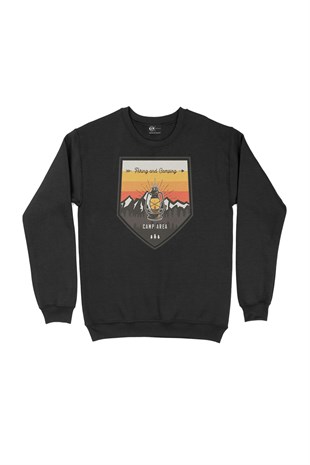 Highway Caravan Siyah Sweatshirt