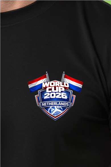 Hollanda Dünya Kupası 2026 Siyah Tişört