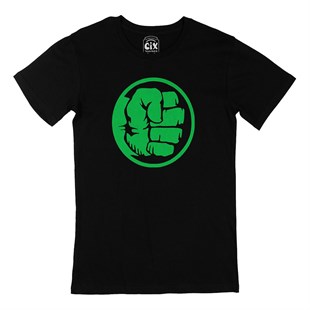 Hulk Yumruk Siyah Tişört