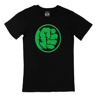 Hulk Yumruk Siyah Tişört