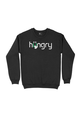 Hungry Siyah Sweatshirt