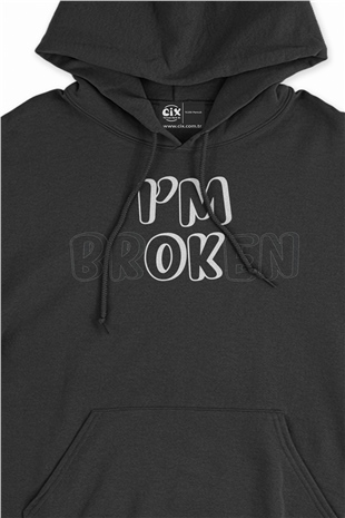 I am brOKen Siyah Sweatshirt Hoodie