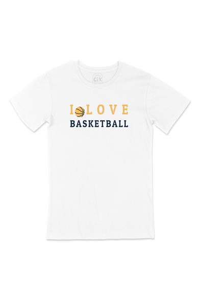 I Love Basket Beyaz Tişört
