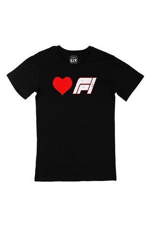 I Love F1 Siyah Tişört