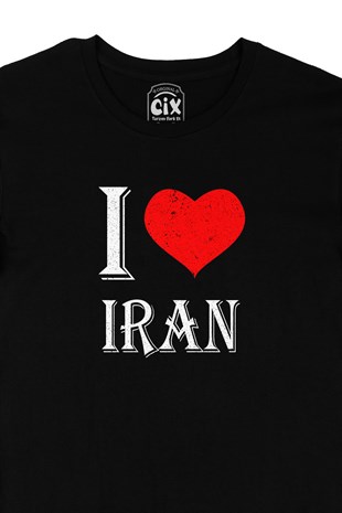 I Love İran Siyah Tişört