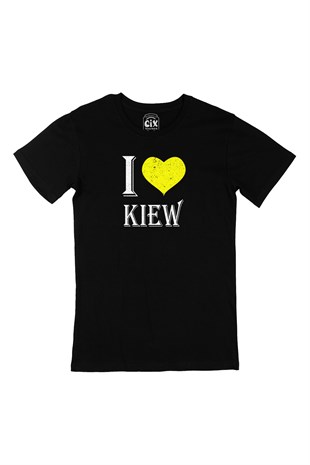 I Love Kiew Siyah Tişört