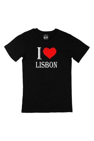 I Love Lisbon Siyah Tişört