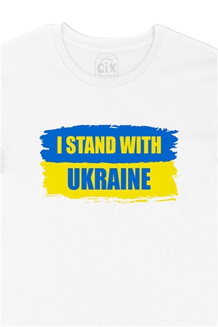 I Stand With Ukraine Ukrayna Tişört