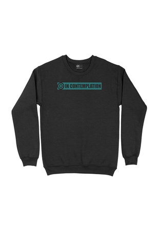 In Contemplation Siyah Sweatshirt