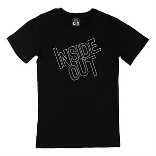 Inside Out Siyah Tişört