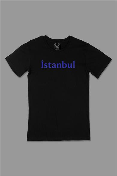 İstanbul Büyük Baskılı Siyah Tişört
