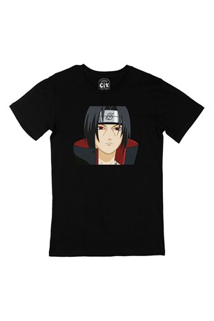 Itachi Uchiha Naruto Siyah Tişört
