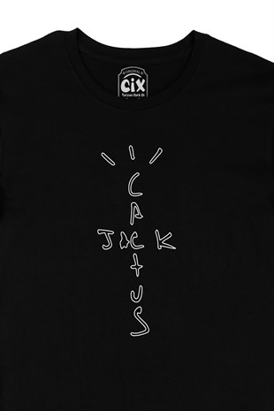 Jack Cactus Siyah Tişört