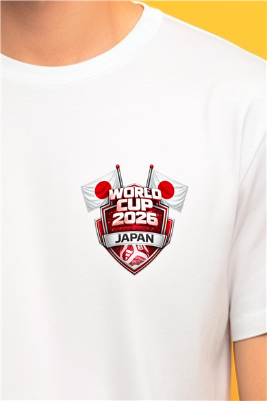 Japonya Dünya Kupası 2026 Beyaz Tişört