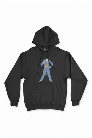 Joker From Batman Siyah Kapşonlu Sweatshirt Hoodie