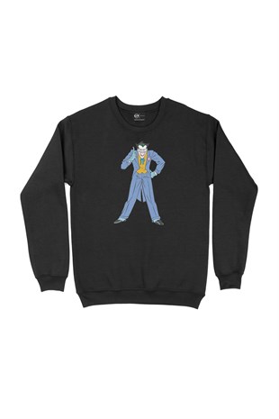 Joker From Batman Siyah Sweatshirt