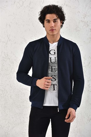 Kapitone Fermuarlı Mevsimlik Haki Hırka Mont