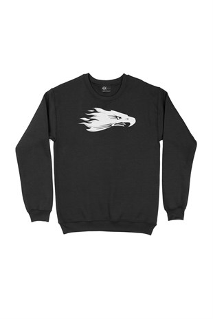 Kartal Kafası Siyah Sweatshirt