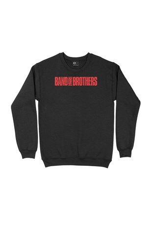 Kırmızı Band Of Brothers Siyah Sweatshirt