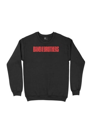 Kırmızı Band Of Brothers Siyah Sweatshirt