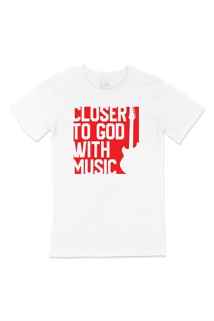 Kırmızı Closer To God Tişört