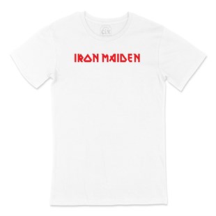 Kırmızı Iron Maiden Tişört