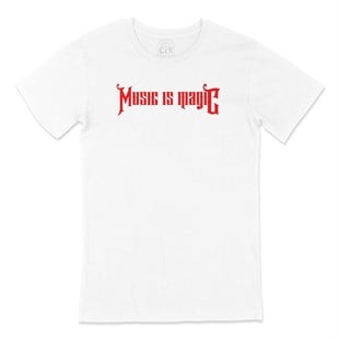 Kırmızı Music Is Magıc Tişört