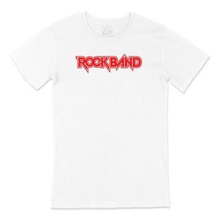 Kırmızı Rockband Logolu Tişört
