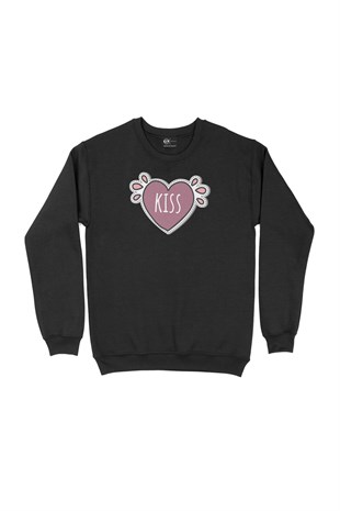 Kiss Siyah Sweatshirt