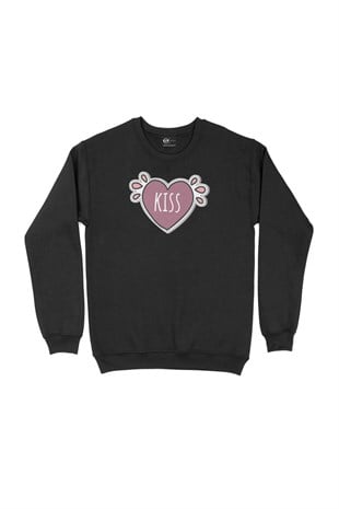 Kiss Siyah Sweatshirt