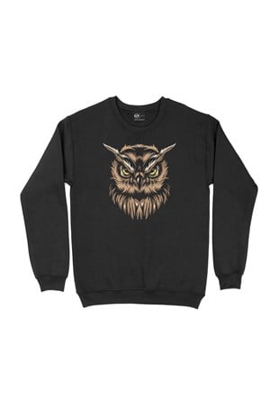 Kızgın Başkuş Siyah Sweatshirt