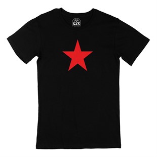 Kızıl Yıldız Siyah Tişört