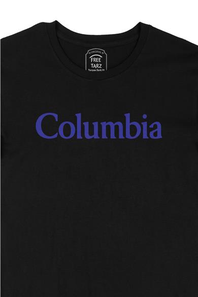 Kolombiya Columbia Büyük Baskılı Siyah Tişört