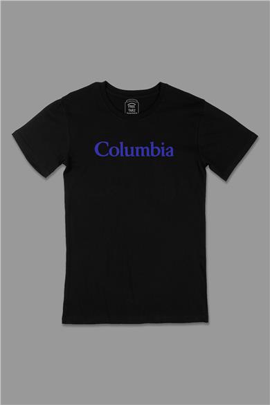 Kolombiya Columbia Büyük Baskılı Siyah Tişört