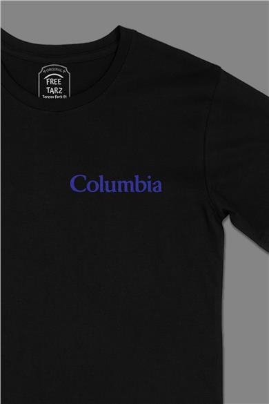 Kolombiya Columbia Cep Tasarımlı Siyah Tişört