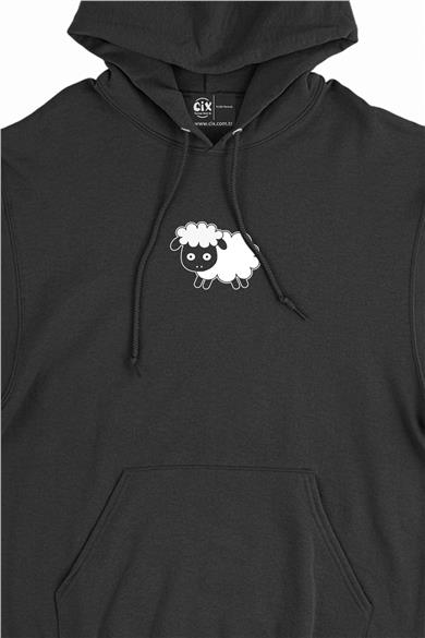 Koyun Minimal Kapşonlu Sweatshirt Hoodie